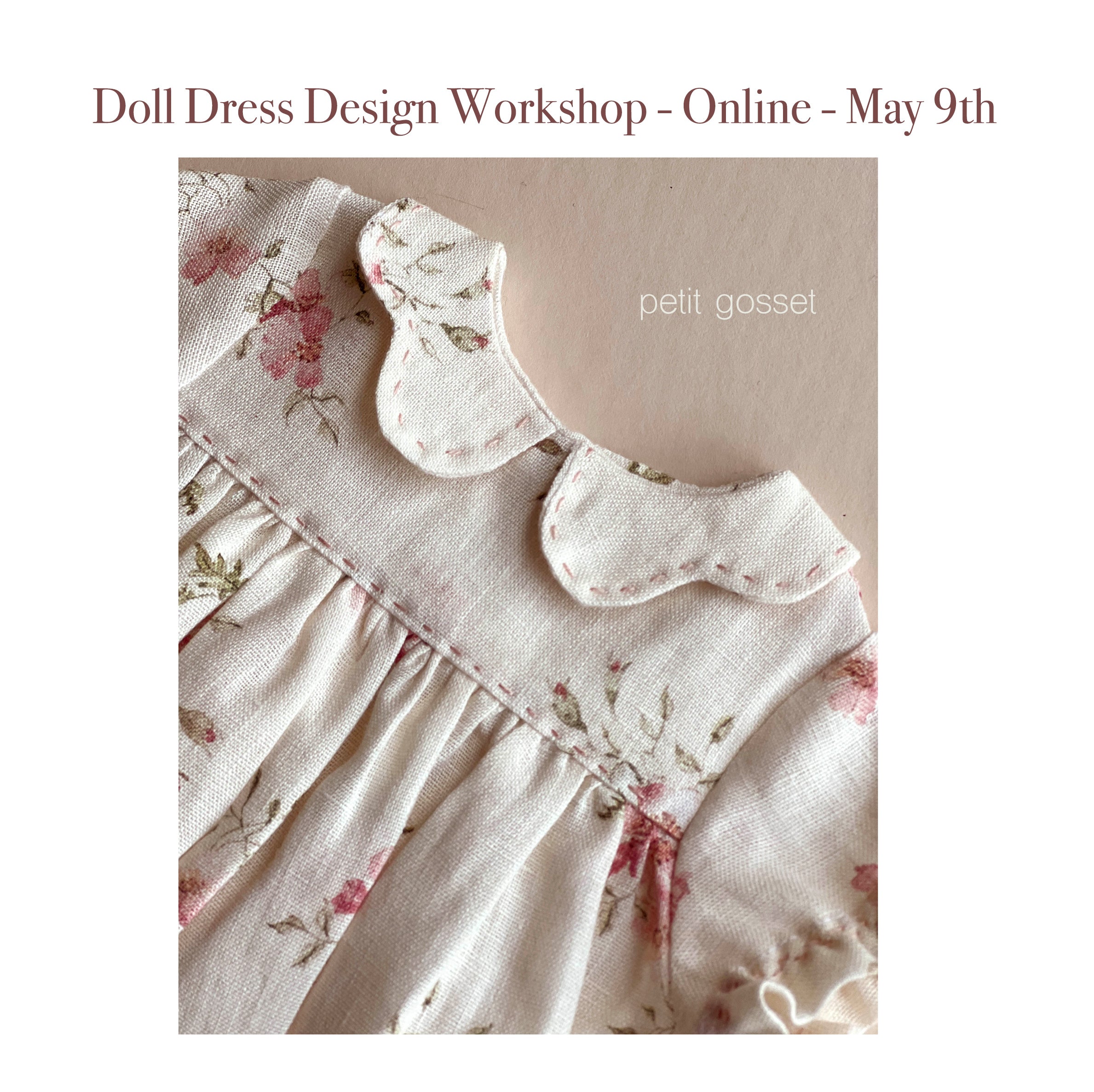 Doll Dress Design - From Idea to Creation - Online - May 9th